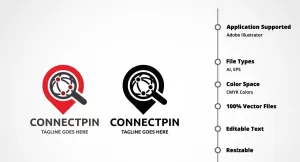 Connectpin Logo Template