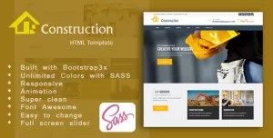 Construction -  Construction, Building & Maintenance Business  HTML5 Template