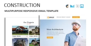 Construction - Multipurpose Responsive Email Template With Online StampReady Builder Access