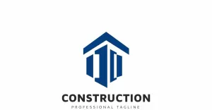 Construction Real Estate Logo Template - TemplateMonster