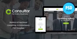Consultor  A Business Financial Advisor PSD Template