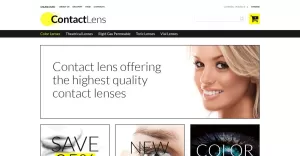 Contact Lens Store VirtueMart Template - TemplateMonster