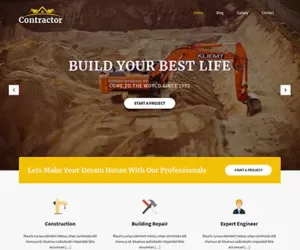 Contractor WordPress Theme Free Download for Construction Company