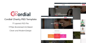 Cordial - Charity PSD Template