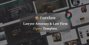 Corelaw - Lawyer Attorney & Law Firm Figma Template