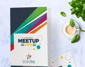 Corporate Meet-up Invitation Card Template PSD Template