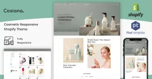 Cosiana - Cosmetics Ecommerce Shopify Theme - TemplateMonster