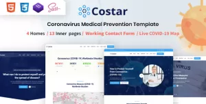 Costar - Coronavirus (COVID-19) Medical HTML Template