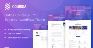 Coursia - Course & LMS WordPress Elementor Theme