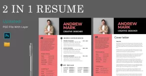 Cover And Cv Bundle Psd Template