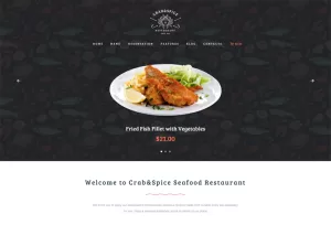 Crab & Spice - Restaurant and Cafe WP Theme