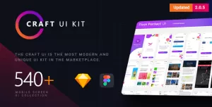 Craft  A Multipurpose and Multi Business Mobile UI Kit