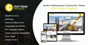 Craftsman - Construction Multipurpose WordPress Theme