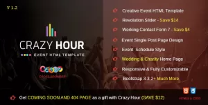 Crazy Hour - Event Management HTML Template