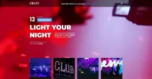 Crazy - Night Club Modern Responsive Joomla Template