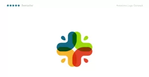 Creative cross logo design template for medicine and pharmacy