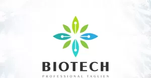Creative Medical Biotech Logo Design - TemplateMonster