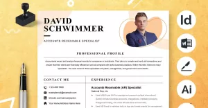 Creative Resume / CV Template Layout - TemplateMonster