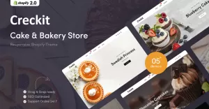 Creckit - Cake & Bakery Responsive Shopify Theme