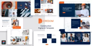Credom - Construction  Figma UI Template