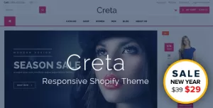 Creta - MultiPurpose Shopify Theme & Template