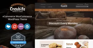Crevbite - Bakery and Chocolate Store WooCommerce Theme