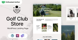 Cros Golf - Club And course WordPress Elementor Theme