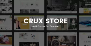 Crux Store - Multi-Purpose PSD Template
