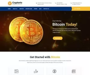 Cryptocurrency Crypto WordPress theme for digital asset management site