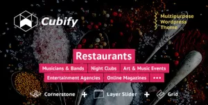 Cubify  Multi-purpose entertainment WordPress theme