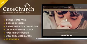 Cute Church — Charity & Religion PSD Template