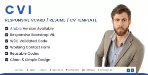 Cvi  Responsive vCard / Resume / CV Template