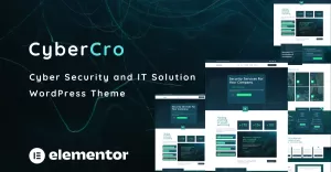 CyberCro - Cyber Security and IT Solution One Page WordPress Theme