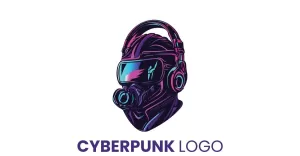 Cyborg - Cyberpunk Futuristic VR and Cyber Brand Logo Template