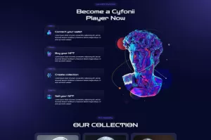 Cyfonii - NFT Digital Asset Agency Portfolio Elementor Template Kit
