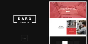Dabo - Creative Onepage PSD Template