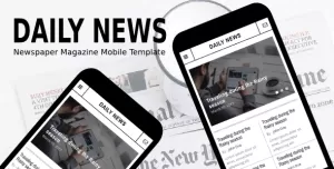 Daily News - Newspaper Magazine Mobile Template