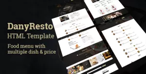 DanyResto  Food & Restaurant Template