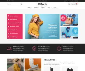 Darik - Fashion WooCommerce Elementor Template Kit
