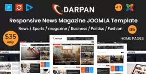 Darpan - News Magazine Joomla Template