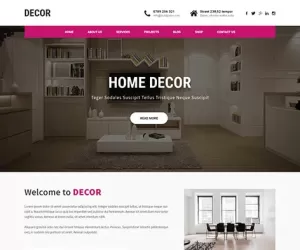 Decor WordPress theme 4 interior architect renovation carpenter furnishing