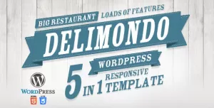 Delimondo Responsive Wordpress Theme  5 Styles