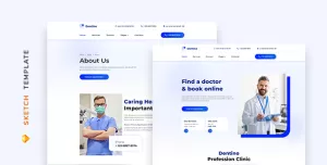 Dentino – Dental Clinic Template for Sketch