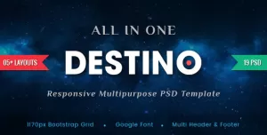 Destino - Digital/Fashion eCommerce PSD Template