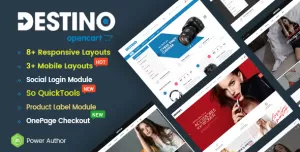 Destino - Multipurpose eCommerce OpenCart 2.3 and 3 Theme With Mobile-Specific Layouts