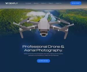 Dexfly  Drone & Aerial Photography Elementor Template Kit