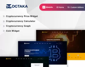 Dgtaka - CryptoCurrency WordPress Theme - TemplateMonster