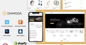 DIAMODA - Jewellery Responsive Store Shopify Template