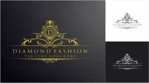 diamond - fashion logo template - Logos & Graphics
