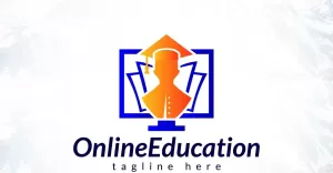 Digital Learning Online Education Logo Design